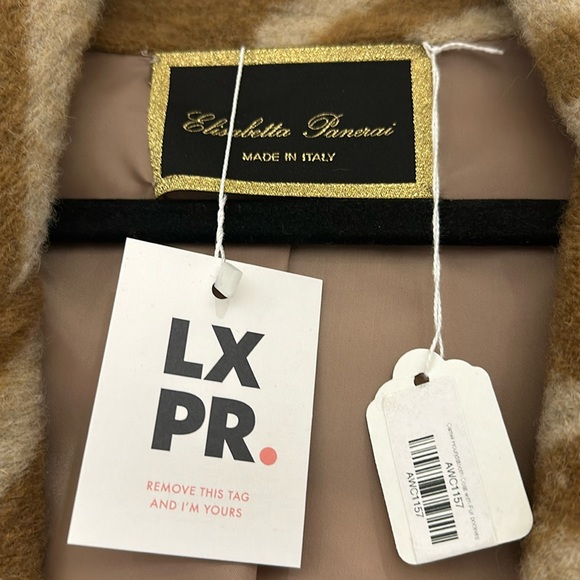 Elisabetta Panerai brown wool coat with fur pockets - Picture 4 of 8